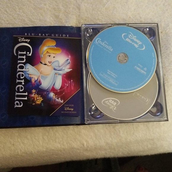 Cinderella (Blu-ray Disc, 2012, Diamond Edition) Story Book Ed. Disney USA EUC - Picture 4 of 4